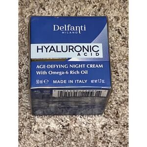DELFANTI MILANO HyaluronicAde Defying  Night Cream Omega 6 Acid Italy